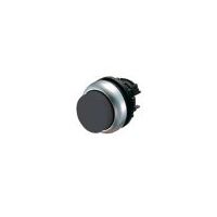 Momentary Pushbutton Switch | Black Actuator & Titanium Bezel | CE Marked by Eaton