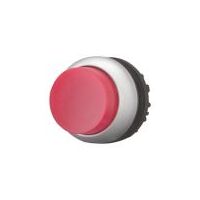 Illuminated Pushbutton Actuator | Red Color | Titanium Bezel | Momentary Design by Eaton