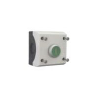 Industrial Control Pushbutton | Momentary Operation | 1 NC & 1 NO Contact | Green Titanium Bezel by Eaton