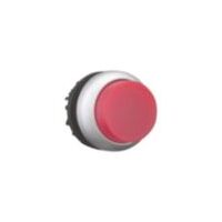 Illuminated Pushbutton Actuator | Red Color | Titanium Bezel | Momentary Design by Eaton