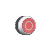 Red Momentary Pushbutton | Flat Design | Titanium Bezel | Compact Size by Eaton