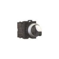 Maintained 3-Position Selector Switch | Thumb-Grip & Titanium Bezel | 2 N/O Contacts | Eaton