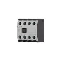 4 Pole Auxiliary Contact Module | 4 N/O Contacts | Rated 10 A at 24 V DC | Finger-Proof Protection by Eaton