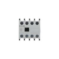 4 Pole Auxiliary Contact Module | 4 N/O Contacts | Rated 10 A at 24 V DC | Finger-Proof Protection by Eaton