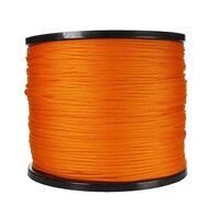 3mm Orange Pull Line Rope | High Visibility | Durable Synthetic Fiber | 1000m Coil by Tuff
