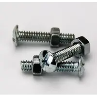 Pozi Round Head Zinc Screws & Nuts | Corrosion Resistant | 5/32" Diameter | 50 Pack by Tuff