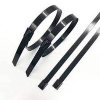 316 Grade Stainless Steel Cable Ties | Coated for Durability | 360mm x 7.9mm | 50 Pack by Tuff