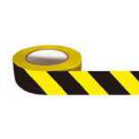 Yellow & Black Stripe Tape 75mm | Durable Weather-Resistant Material | High Visibility for Safety by Tuff