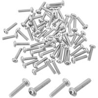 Pozi Round Head Zinc Screw 5/32" x 1-1/2" | Corrosion Resistant | Metal Thread Design | 100 Pack by Tuff
