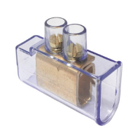 Double Screw Connector 10mm2 | Clear Body | Secure Connections | 2 x 16.0mm by Tuff