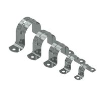 Zinc Full Saddle 50mm Tubing Support | Durable Zinc Construction | Corrosion Resistant by Tuff