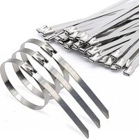 Stainless Steel Cable Tie 520mm | Heavy Duty | Corrosion Resistant | 100 Pack by Tuff