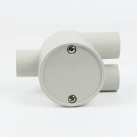 20mm Shallow J Box Y Style | Durable Plastic | Compact Design | Electrical Conduit by GTS