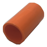 20mm Solid Coupling | Durable Plastic | Bright Orange Color | Secure Connection by GTS
