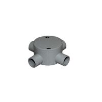 20mm Four Way Shallow Junction Box | Durable Construction | Space-Saving Design | 4 Entry Points | GTS