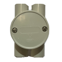 25mm Deep Junction Box H Style | Durable Plastic/Metal | Compact Design | Easy Wiring Access by GTS