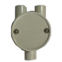 20mm Shallow J Box H Style | Durable Construction | Compact Design | Easy Conduit Connections by GTS