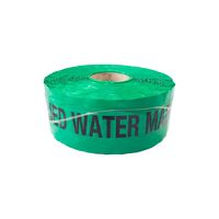 Detectable Warning Tape for Water Mains | 250m Length | Bright Green Color | Durable Polyethylene by GTS