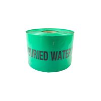 Water Main Warning Tape 150mm | Non-Detectable Plastic | Bright Green Color | 500m Length by GTS