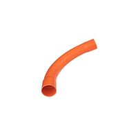 100mm Sweep Bend 90 Degree | Heavy-Duty PVC | Smooth Cable Routing | Bright Orange by GTS