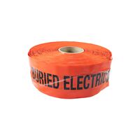Electric Cable Detectable Warning Tape | Bright Orange Color | 250m Length | High Visibility by GTS
