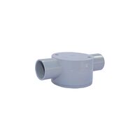 Two Way Shallow Junction Box 25mm | Durable Plastic | Compact Design & Easy Conduit Branching by GTS