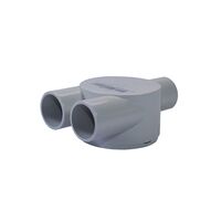 25mm Shallow Junction Box Y Style | Durable Plastic | Compact Design | Ideal for Electrical Wiring by GTS