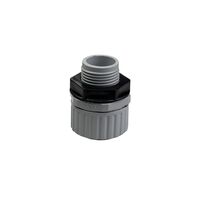 25mm Corrugated Conduit Straight Gland | Includes Locknut | Durable Plastic | Secure Fitting by GTS
