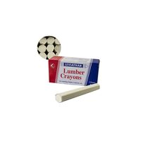 Lumber Marking Crayons White | Pack of 12 | High Visibility on Dark Surfaces | Non-Toxic by GTS