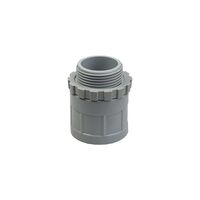 32mm Plain to Screwed Adaptor with Locknut | Durable Construction | Secure Fitting | Ideal for Conduit Systems by GTS