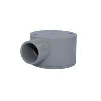 25mm One Way Shallow Junction Box | Durable Plastic | Compact Design | Electrical Conduit by GTS