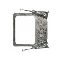 Nail Bracket Vertical | Steel Construction | Galvanized Finish | Pack of 20 by Tesla Components