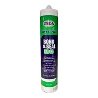Bond & Seal Adhesive | Permanently Elastic | Excellent Adhesion on Damp Surfaces | UV & Weather Resistant by CW Brands