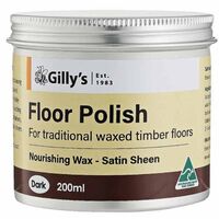 Floor Polish Dark 200ml | Beeswax-Based | Quick Drying & Lustrous Finish by CW Brands