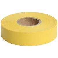 Flagging Tape Yellow 25mm | 75m Length | High Visibility & Durable Material by CW Brands