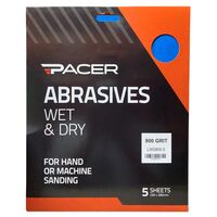 Wet and Dry Sandpaper Sheets 800 Grit | Moisture Resistant | 5 Pack for Multiple Surfaces by CW Brands