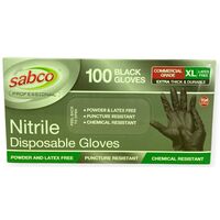 Nitrile Disposable Gloves XL | 100 Gloves per Box | Chemical Resistant & Comfortable Fit by CW Brands