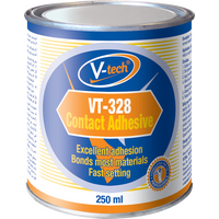 Contact Adhesive 250ml | Solvent-Based | Fast Setting & Superior Bonding Strength by CW Brands