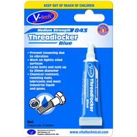 Threadlocker Blue 6ml | Medium Strength | Vibration Resistant | Chemical Resistant by CW Brands