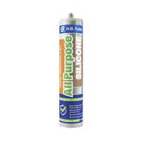 All Purpose Silicone Sealant 300g Cartridge | 100% Neutral Cure | Anti-Fungal & Flexible | Tile Grey by H.B Fuller