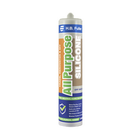 All Purpose Silicone 300g Cartridge | 100% Neutral Cure | Anti-Fungal & Flexible | Off White by H.B Fuller