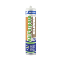 All Purpose Silicone Sealant 300g Cartridge | 100% Neutral Cure | Anti-Fungal & Flexible | Translucent by H.B Fuller