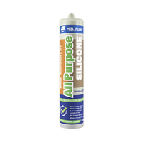 All Purpose Silicone Sealant 300g Cartridge | 100% Neutral Cure | Anti-Fungal & Flexible | Off White by H.B Fuller
