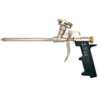 Economy Foam Gun | 190mm Length Barrel | Smooth Trigger Action & Flow Control | Silver by H.B Fuller