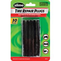 Tyre Repair Plugs | 30 Black Strings | 7 Ply Construction & No Glue Required | Tubeless Off-Road by CW Brands