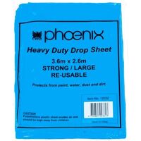 Plastic Drop Sheet Heavy Duty | Blue Color | Enhanced Protection Against Spills | Reusable Material by CW Brands
