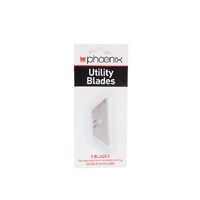 Utility Blade Pack of 5 | High-Quality Steel | Compatible with Most Utility Knives by CW Brands