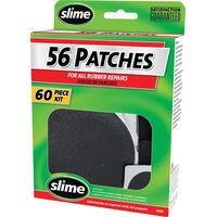 Rubber Patch Repair Kit | 56 Patches & 2 Tubes of Rubber Cement | Includes Metal Scuffers by CW Brands