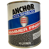 Hammer Finish Paint 4LT | Durable Protective Coating | Restores Metal Surfaces | Slip Resistant | Silver by CW Brands