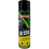 Acrylic Paint Gloss Black Aerosol 400g | Acid Etch Primer | Durable Finish | Easy Application by CW Brands